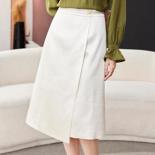开叉半身裙女2024春装新款高腰中长款包臀裙A字裙1795 商品图2