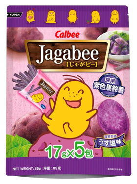 Jagabee 자색감자튀김 17g * 5