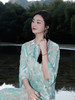 微瑕秒杀 | 盛唐婧 |蒂芙尼蓝国风丝绒上衣[特价品](特殊商品不退不换) 商品缩略图3