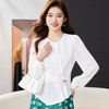 雪纺衫女上衣2024春装新款收腰显瘦洋气小衫长袖女衬衣1769 商品缩略图3