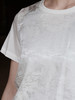 盛唐婧 |桑蚕丝提花宽松百搭T恤-白色 商品缩略图1