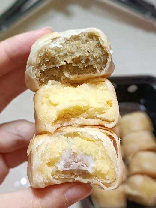 【纯手工绿豆饼】🕐➕0.01换购绿豆饼一盒💥内馅饱满，口口软糯，还能拉丝😋 好吃的手工-老式绿豆饼 💕小时候的味道满满的回忆 商品图5