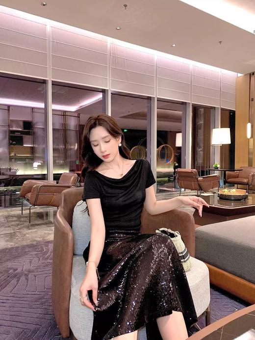 张心子【月光神裙】亮片半身裙 U2403062 商品图3