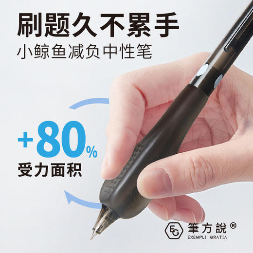 减负按动中性笔 2只装 速干顺滑刷题笔矫正握姿学生考试用ins颜值 商品图2