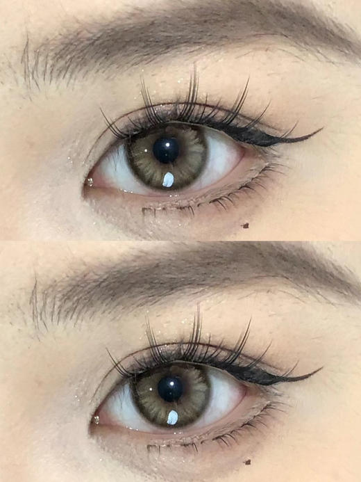 Mixlook经典回归 复古橄榄绿/复古棕；染色13.4mm ；韩国icodi产/年抛/硅水凝胶材质 商品图2