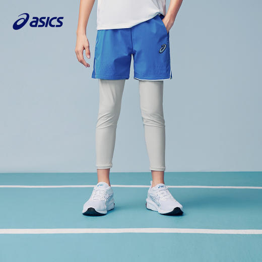 ASICS/亚瑟士童装2024年夏季新款运动裤男童假两件裤子 商品图0
