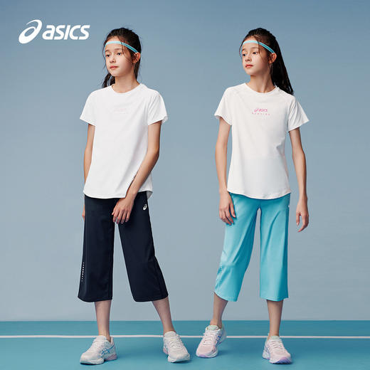 ASICS/亚瑟士童装2024年夏季新款女童打底裤大弹力运动裤 商品图4