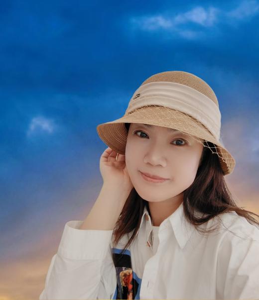 优品堂【雅韵悠扬】法式可上翘、可平戴网纱盆帽太阳帽 商品图1