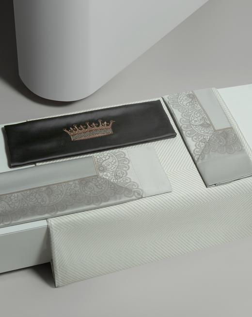 利路米家纺24年新款百支匹马棉四件套 艾琳（夏云灰） 商品图6