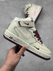 夏日特惠💰470 小红书爆款 官方同步ID定制 原装版本 Nike Air Force 1 MID '07 “酒红珠光”小勾空军一号中帮休闲板鞋 商品缩略图3