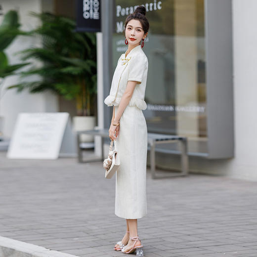 高级气质设计感，小众新中式两件套HR-NSYZ2510 商品图4
