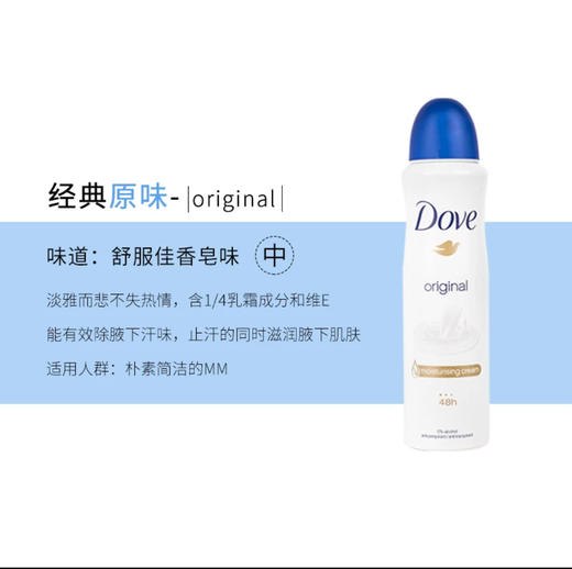 【门店直发】多芬止汗喷雾150ml男士/女士（包装随机发货） 商品图3