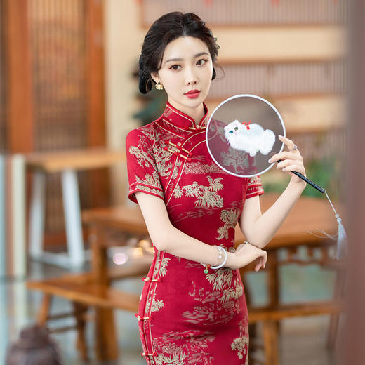 日常年轻款改良连衣裙显瘦春夏季旗袍高品质SYG798 商品图4