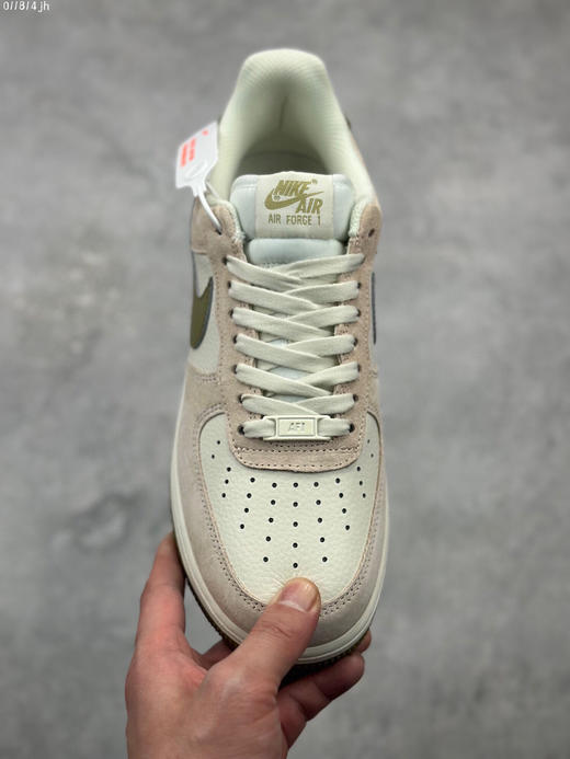 夏日特惠💰430 公司级 Nike Air Force 1 Low ’07 米白棕绿配色 空军一号低帮休闲板鞋 商品图1