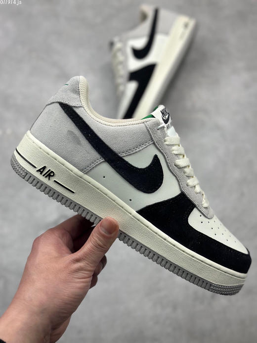 夏日特惠💰430 公司级 Nike Air Force 1 Low ’07 黑灰绿 配色 空军一号低帮休闲板鞋 商品图3