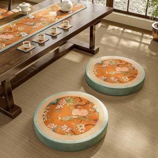 【预售10天】蒲团坐垫榻榻米阳台看书坐墩拜垫跪垫家用客厅地毯地板垫子山绣球 商品图0