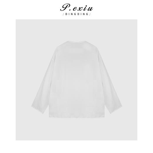 03-4潘依绣丁丁宠粉PanYiXiu/潘依绣【东方即白】100%天丝国风盘扣精致衬衫 W-61845 商品图2