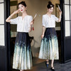 简约新中式，圆领上衣搭配马面裙两件套HR-SNX2936-2 商品缩略图5
