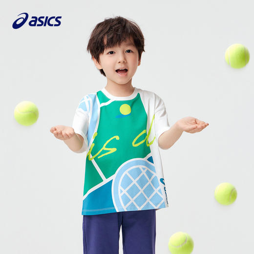 ASICS/亚瑟士童装2024年夏季新款儿童运动短袖凉爽排汗 商品图0