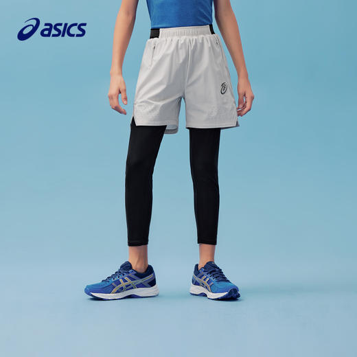 ASICS/亚瑟士童装2024年夏季新款运动裤男童假两件裤子 商品图1