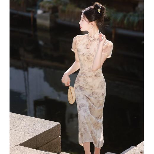 国风复古显瘦，新中式改良旗袍BJS-3007 商品图3
