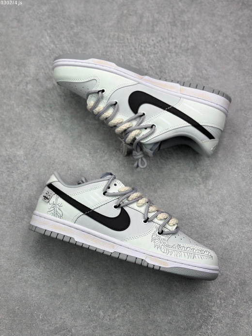 夏日特惠💰430 Nike Dunk Low 绑带定制 黑玉
此款设计灵感来源于轻定制 商品图4