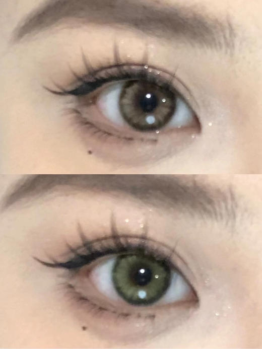 Mixlook经典回归 复古橄榄绿/复古棕；染色13.4mm ；韩国icodi产/年抛/硅水凝胶材质 商品图0