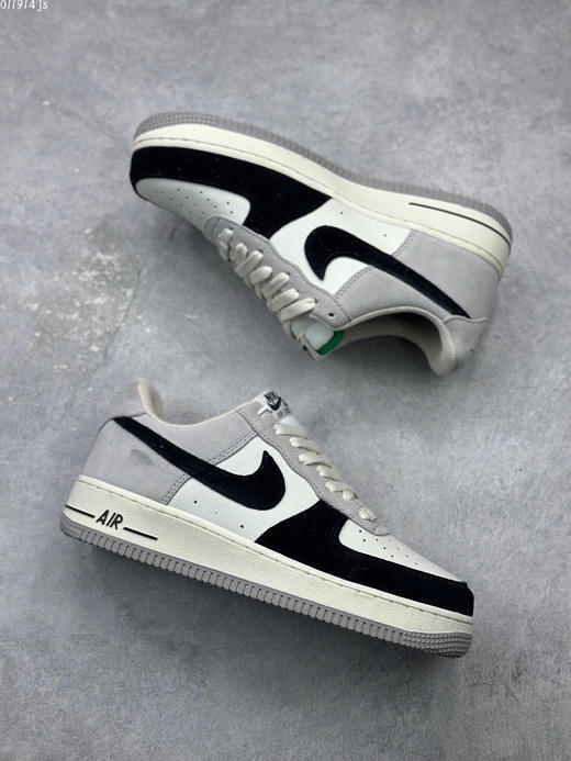 夏日特惠💰430 公司级 Nike Air Force 1 Low ’07 黑灰绿 配色 空军一号低帮休闲板鞋 商品图4