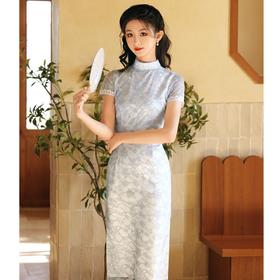 复古中国风，新中式显瘦改良蕾丝旗袍BJS-5060