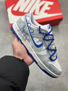 夏日特惠💰460 Nike Dunk Low 绑带定制 灰宝蓝
此款设计灵感来源于轻定制