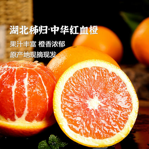 枝悦 湖北秭归中华红血橙4.5斤/9斤 甜嫩爽口 新鲜采摘 72小时发货（果蔬生鲜签收24小时内保留完整包装面单可售后，超时不予理赔，拍下默认接受） 商品图0