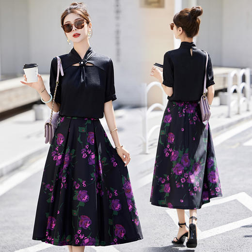 中式优雅，收腰显瘦优雅两件套HR-SNX2930-2 商品图3