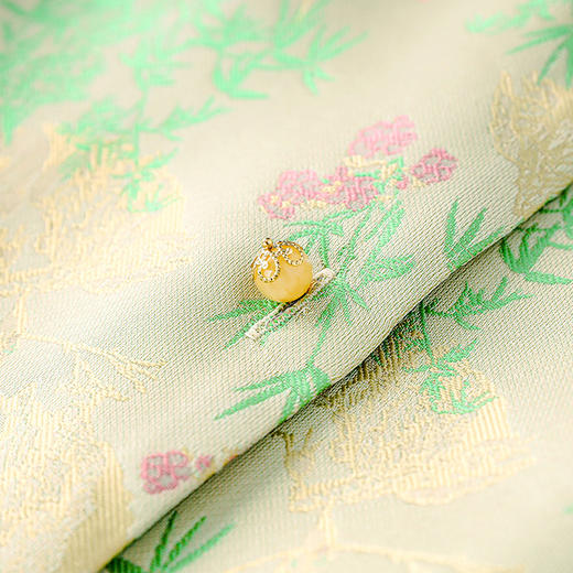 禅意新中式国风，提花色织缎马甲WLZD-2411310 商品图2