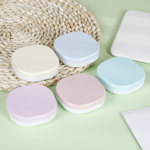 简约隐形眼镜盒便携近视美瞳伴侣盒双联盒替换收纳盒WL6661 商品图0