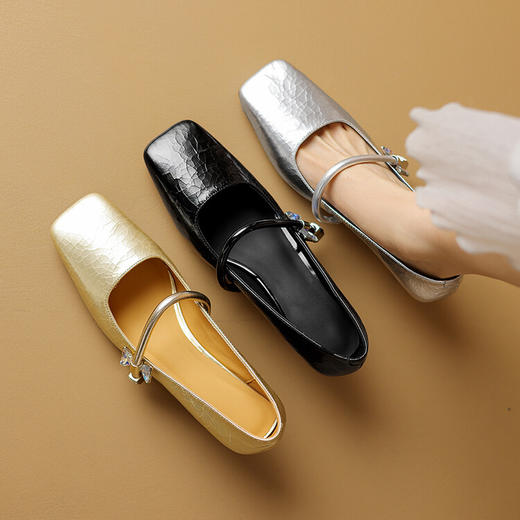 【预售5天】通勤玛丽珍，法式气质方头浅口单鞋DB&M5889 商品图1