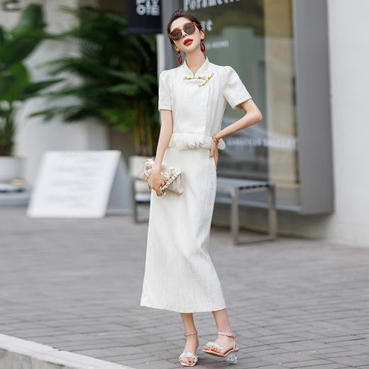 高级气质设计感，小众新中式两件套HR-NSYZ2510 商品图3