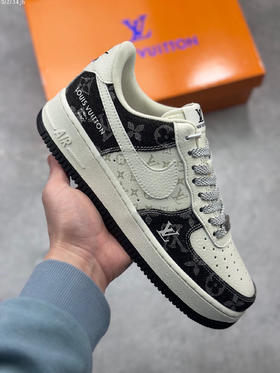 夏日特惠💰490 海外限量发售 公司级 NIke Air Force 1 '07 Low “LV联名--荧光黑牛仔” 空军一号 中帮 运动鞋 休闲鞋