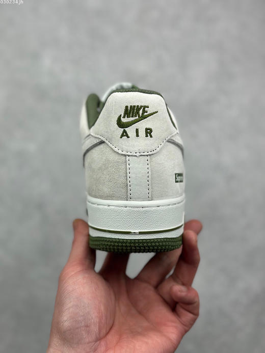 夏日特惠💰460 海外限量发售 公司级 Nike Air Force 1 07 Low “灰绿”全麂皮supreme联名秋冬 空军一号低帮休闲板鞋 商品图7