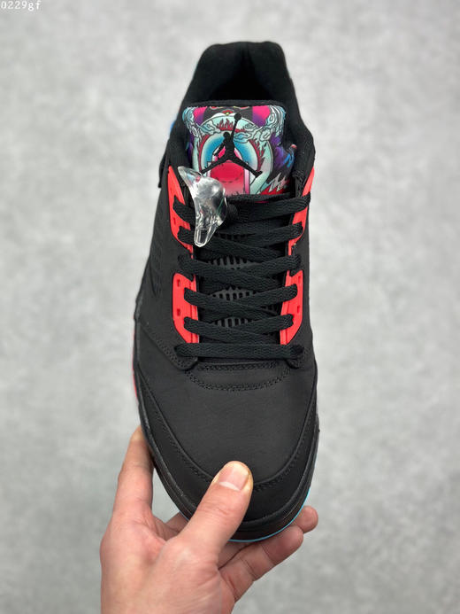 夏日特惠💰420 Clot x Air Jordan AJ5 Retro Low"CNY"中国年黑红 整双鞋采用黑为主调 商品图1