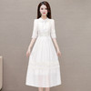 新中式国风洋气，七分袖A字连衣裙QYM-OMS-ZXA4136-L 商品缩略图2