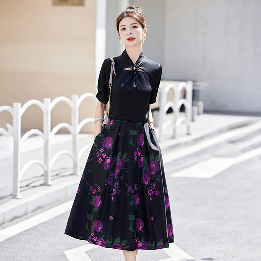 中式优雅，收腰显瘦优雅两件套HR-SNX2930-2 商品图6