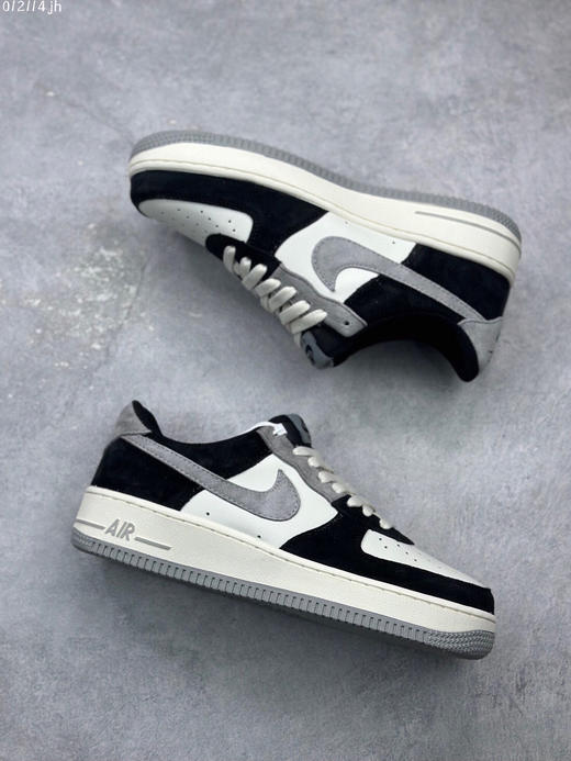 夏日特惠💰430 新品出货 公司级 Nike Air Force 1 Low ’07 灰黑 麂皮空军一号低帮休闲板鞋 商品图4