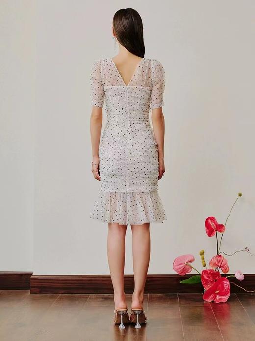 【商场同款】MAXRIENY浪漫甜美网纱鱼尾连衣裙夏款爱心波点裙子MC88DR332D10 商品图2