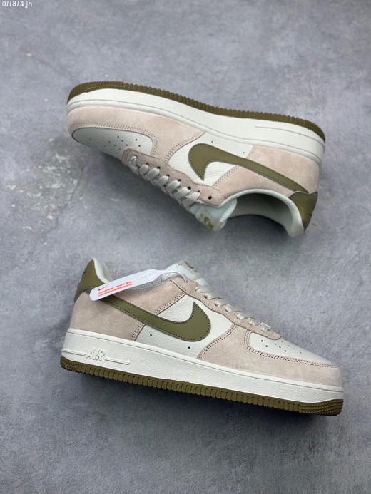 夏日特惠💰430 公司级 Nike Air Force 1 Low ’07 米白棕绿配色 空军一号低帮休闲板鞋 商品图4