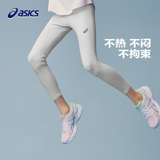 ASICS/亚瑟士童装2024年夏季新款女童打底裤九分裤大弹力运动裤 商品图0