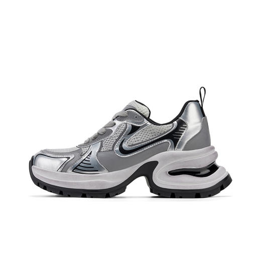 GG-CC赵露思同款老爹鞋 大厂出品 时髦look轻松定格 不费力展现率性氛围 酷帅机能风不规则设计+做旧擦色工艺 6cm增高厚底 大长腿既视感轻松拿捏 商品图1