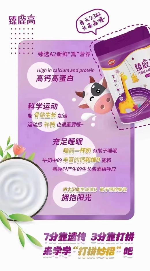 臻鹿高儿童成长奶粉一罐298元，活动第二罐80元，共两罐378元. 商品图3