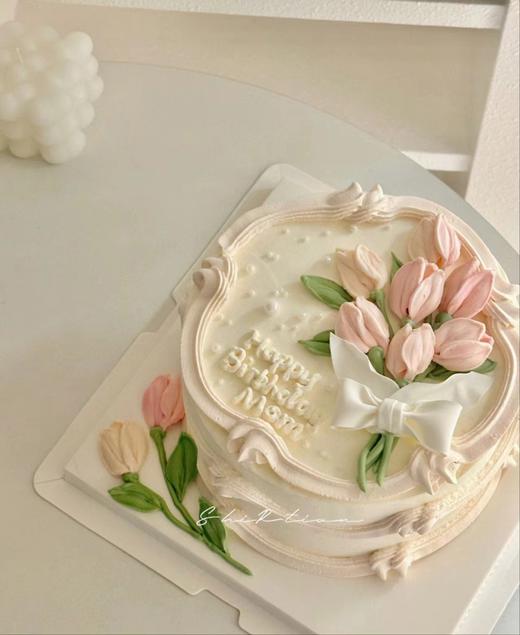 （三款）鲜花翻糖手绘蛋糕 商品图0