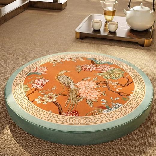 【预售10天】蒲团坐垫榻榻米阳台看书坐墩拜垫跪垫家用客厅地毯地板垫子山绣球 商品图3