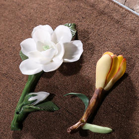 茶道线香插香炉熏香檀香家用室内禅意香座摆件手捏陶瓷花